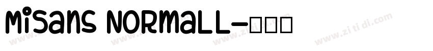 MiSans Normall字体转换